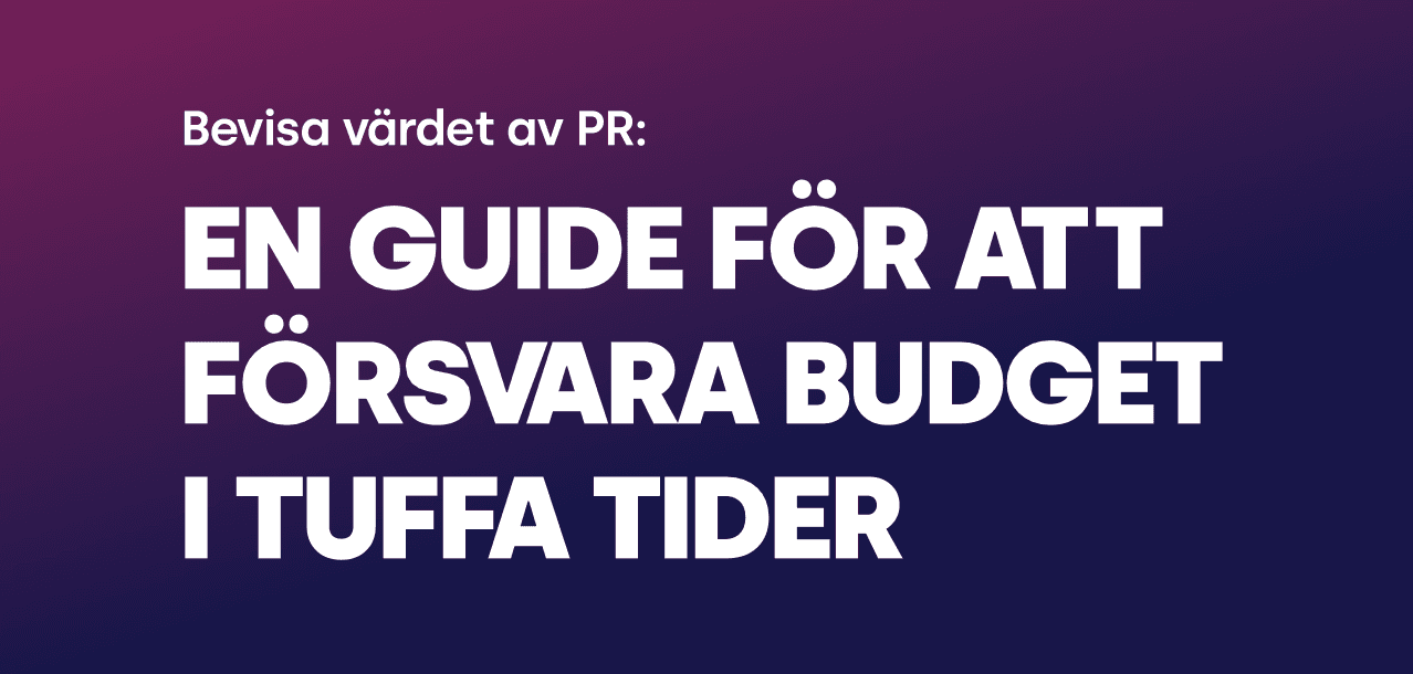 Värdet av PR